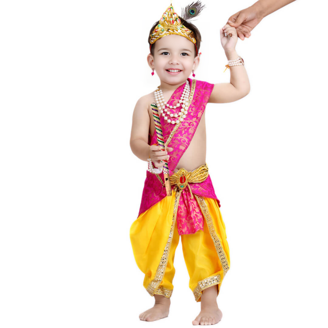 Janmashtami Baby Boy Krishna Costume – Kanha Ji Dress Set of 10