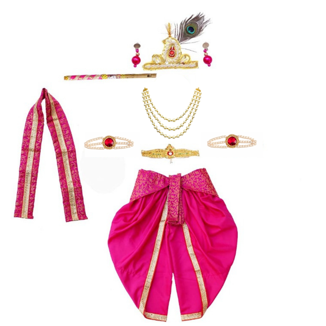 Janmashtami Baby Boy Krishna Costume Kanha Ji Dress Set of 10